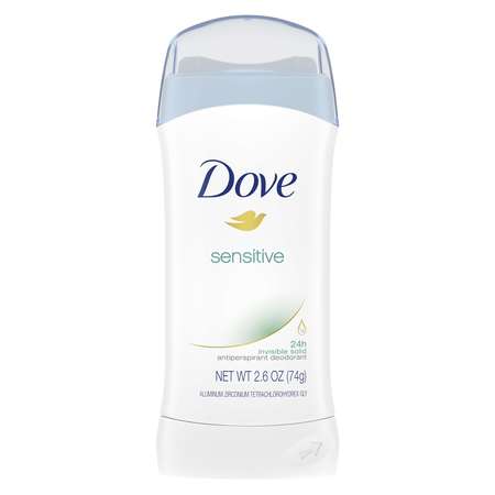 DOVE Dove Invisible Solid Sensitive Skin Antiperspirant 2.6 oz. Bar, PK12 50740